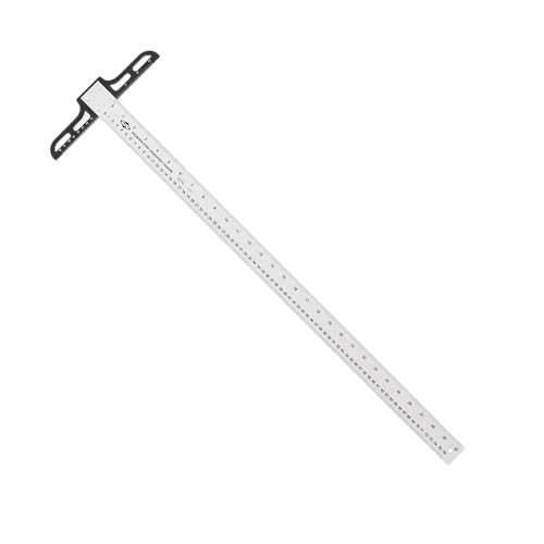 ALVIN AST30 Series Stainless Steel Graduated T-Square with 1.5 Inch Blade, Drawing and Design Tool, Great for Carpentry, Drafting, Architecture, Engineering, and Art - 30 Inch