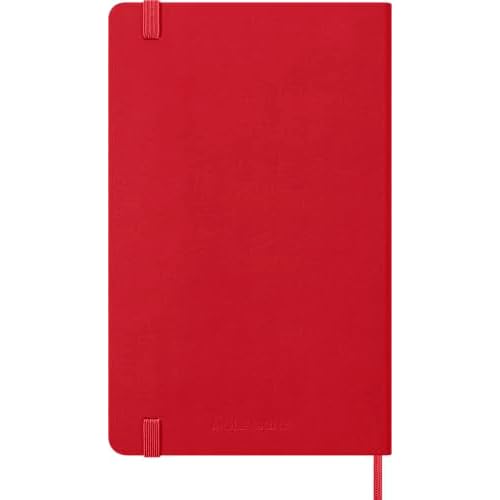 Moleskine Classic 12 Month 2026 Weekly Planner, Hard Cover, Large (5" x 8.25"), Scarlet Red, 144 pages