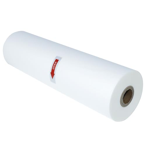 12.6 in x 656 ft Matte Thermal Laminating Film 28 mic Thickness 1" Poly-in Core for Hot Roll Laminating Machine