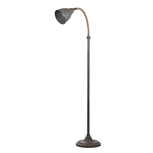 Safavieh Lighting Collection Naldo 60" Dark Grey Floor Lamp