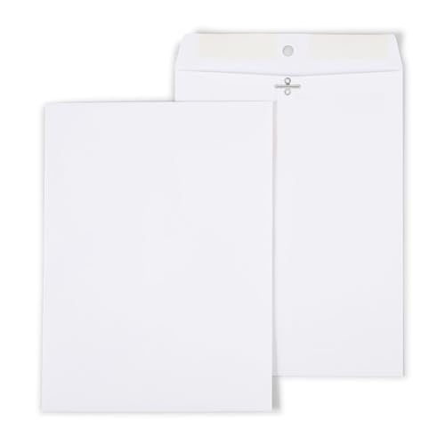 Staples 9x12 White Wove Clasp Envelopes - 100 Pack