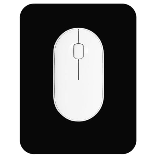 Small Mouse Pad 6 x 8 Inch, Horizontal and Vertical Flexible use. Great for Traveling, Wireless laptops, Keyboard Trays, Offices, etc. (Black)