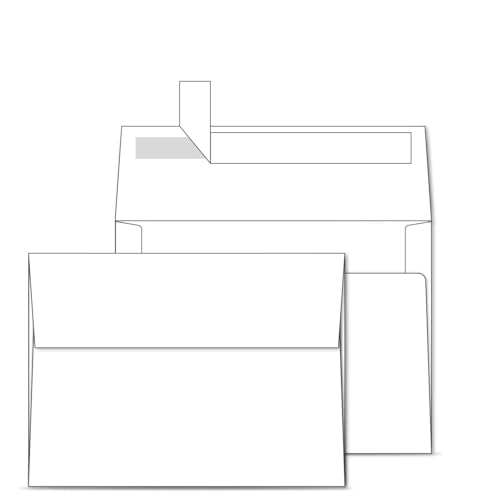 Ohuhu A7 Printable White Self-Seal Envelopes 5x7 Pack of 500