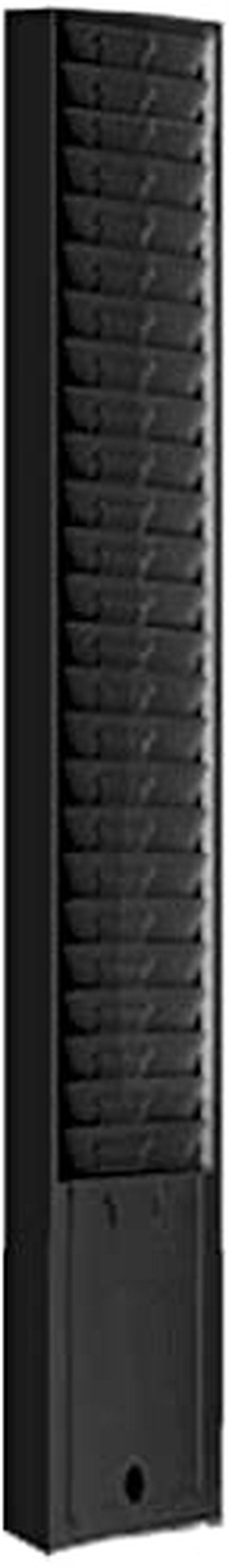 Wall Mounted Time Card Holder Rack, Metal, Model 159, Holds 25 9" Tall Cards-Black