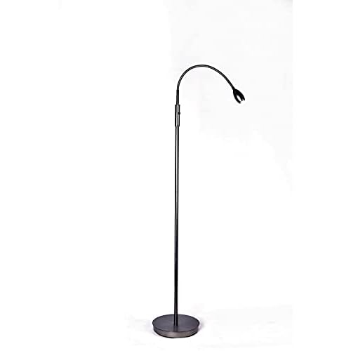 daylight24 Patented Focus Adjustable LED Beam Floor Lamp with Gooseneck for Reading, Crafting or Hobby