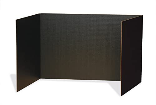 Pacon Privacy Board 48 x 16 in, 4-Pack, Black – Study Carrel Privacy Panels