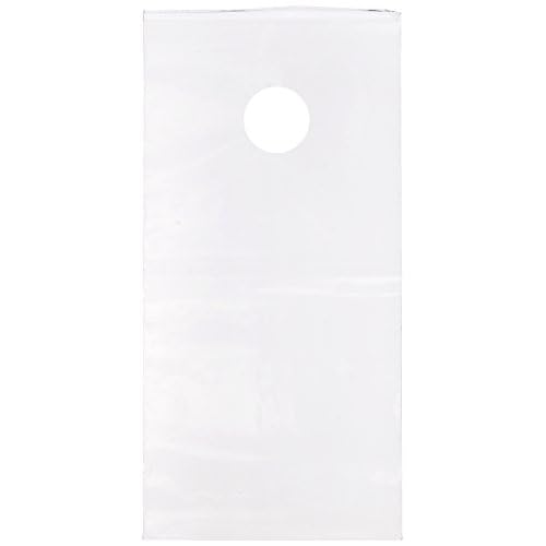 Uline 6" x 12" 1.5 mil Clear Doorknob Bags, 100 Pack, Literature Drop Bags (S-2176)