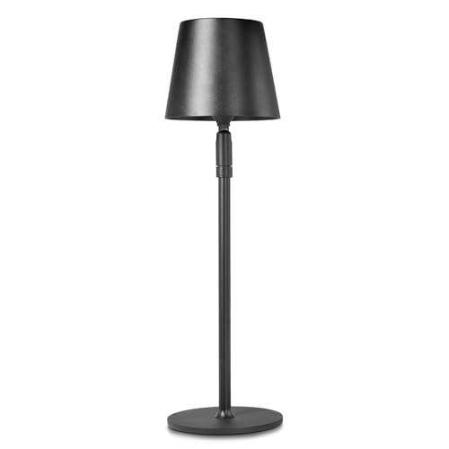Cordless Table Lamp,Portable LED Desk Lamp, Battery Operated, 3 Color Stepless Dimming Up, for Restaurant/Bedroom/Bars/Outdoor Party/Camping/Coffee Shop Night Light¡£ (Black)