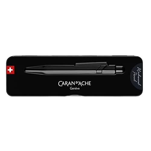 Caran d'Ache 844 Mechanical Pencil 0.7MM - Black Code in Slimpack Case