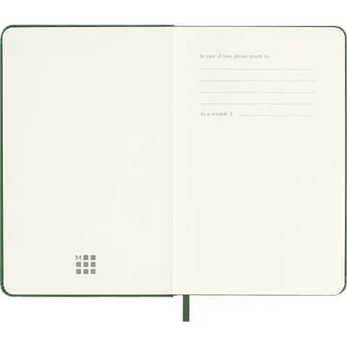 Moleskine Classic 12 Month 2026 Weekly Planner, Hard Cover, Pocket (3.5" x 5.5"), Myrtle Green, 144 pages