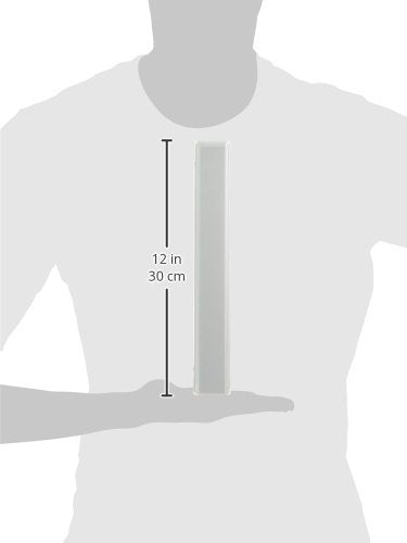 Amazon Basics 3-Ring Binder 1-Inch White with Pockets, Customizable, 1-Pack