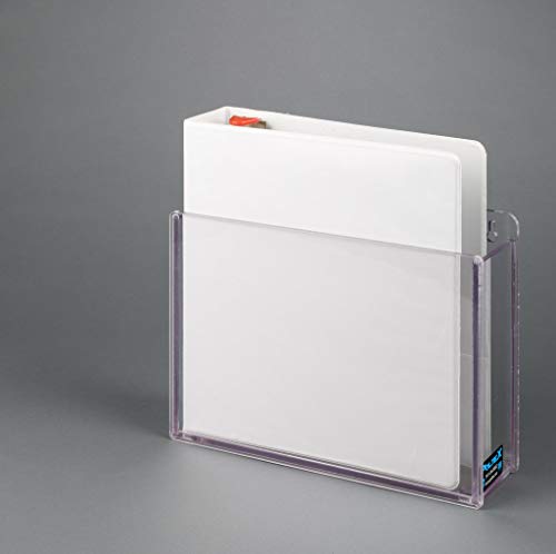 Poltex 3-Ring Binder Holder Magnet Mount - Durable PETG Organizer