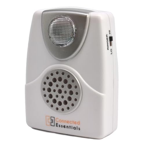 Telephone Ringer Amplifier with Flashing Light for Landline Phones and BT Digital Voice, Wall Mountable, up to 105dB - CEA-40 by Connected Essentials