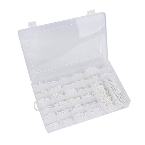 LEFOOR White Felt Letter Board Letters 646 Pieces 1 & 3/4 Inch with Sorting Tray