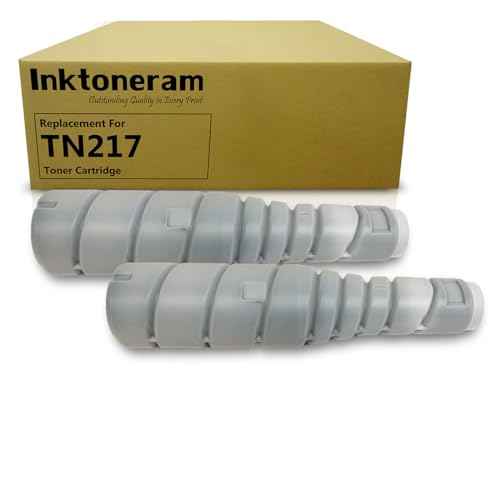 TN-217 TN217 A202031 Compatible Toner Cartridges Replacement for Konica Minolta Bizhub 223 283 363 423 7878 (Black, 2-Pack)