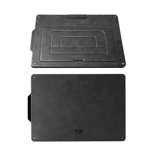 PUNCUBE Portable Lap Desk - Lap Desk with Retractable Mouse Pad, Adjustable Stand, Writing Board, Expandable Surface, and Heat Protection for Laptops and Tablets (Midnight Black)