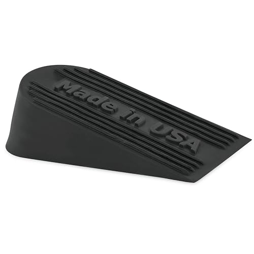 Suspension Dudes Heavy Duty Rubber Door Stopper 6.5" Black – Made in USA, Pack of 1