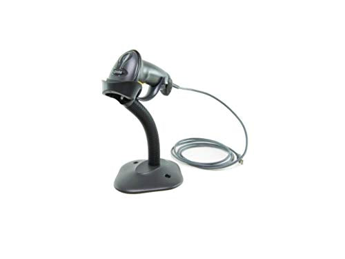 Entry-Level Symbol LS2208 Handheld Barcode Scanner with Stand & USB Cable, Black