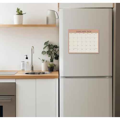 2025-2026 Magnetic Fridge Calendar - November 2025 Until June 2027 - The Perfect Monthly Refrigerator Calendar With Minimal Designs for Organizing, 8.5" x 11", Cyan