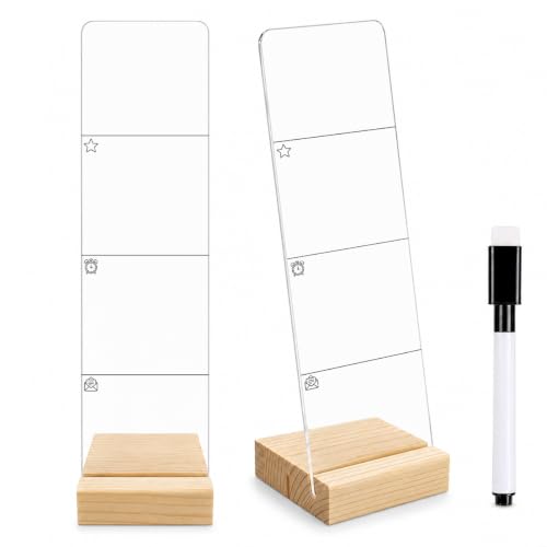 Transparent Acrylic Memo Board for Office Desk - MIOOKISS