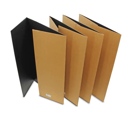 Flipside Products 36¡± x 48¡± Project Boards for Presentations, Science Fair, School Projects, Event Displays and Trifold Picture Board, Proudly Made in USA - Black - 4 Pack