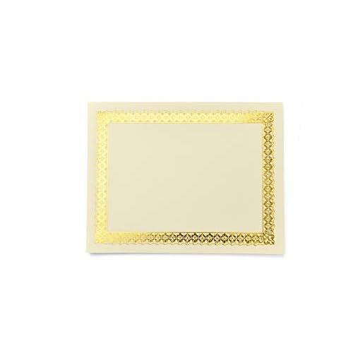 Gartner Studios Certificate Kit, 60 Black Certificate Holders and 60 Gold Foil Certificate Papers, Gold Foil Certificates and Black Certificate Holders Kit (54514)