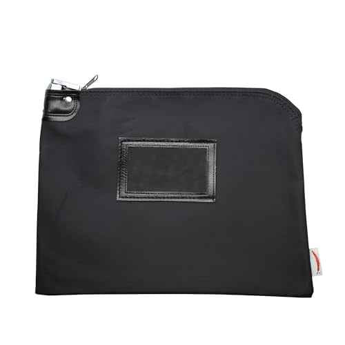 Locking Document Security Pouch ? 11" x 15" Confidential File Storage Bag with Keyed Lock for Legal, Financial, and Business Records ? HIPAA Compliant (Black)