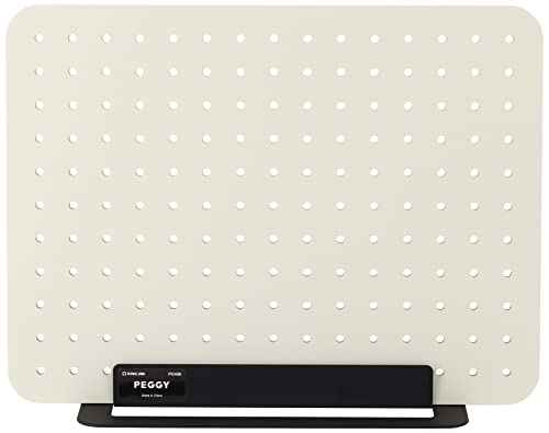 キングジム(Kingjim) King Jim PG400 Peggy Board, Tabletop Storage, Perforated Board, No Tools Required, White