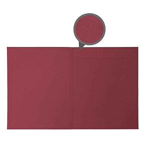 SUNEE Certificate Holders(Burgundy, 50 Packs), Diploma Covers Gold Foil Border, for Letter Size 8.5x11 Certificates, Cardstock, Document Papers