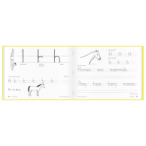 Learning Without Tears My Printing Book Student Workbook, Age 6+, 1st Grade+, Handwriting Practice, Writing Book, School & Home, Language Arts, Tutoring, Sensory
