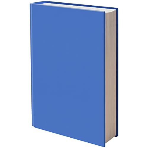 ELLOPI Light Blue Stretchable Book Cover - Jumbo Fits Most Textbooks Up to 11"