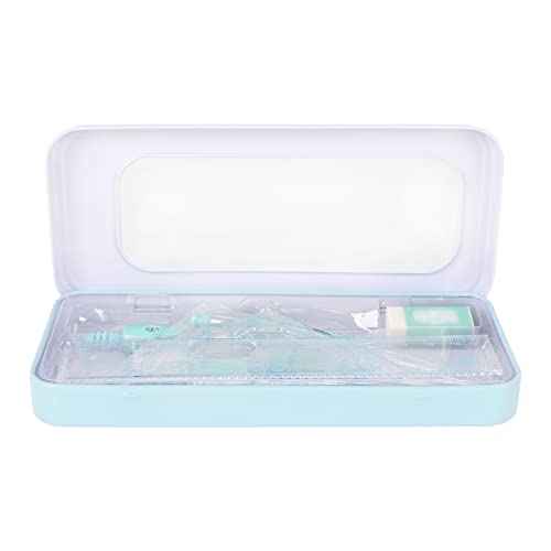 LABANCA 8 Pcs Compass Set with Protractor Rulers Pencil for Math Geometry (06970Blue)