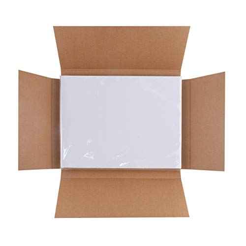 L LIKED 500 Sheet 8.5 x 11 Full Sheet Label, Matte, White Sticker Paper for Laser & Inkjet Printers (500 PCS)