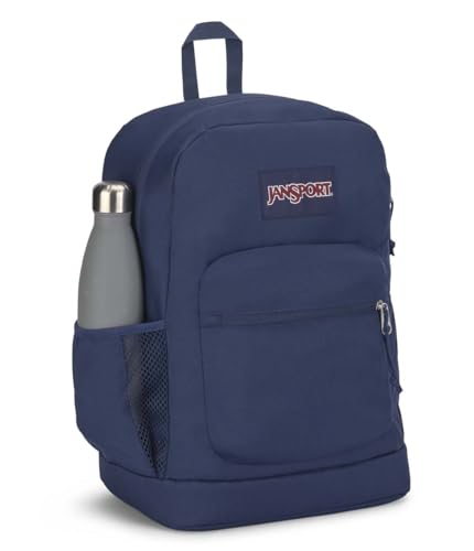 JanSport Cross Town Plus Backpack Navy 26L Laptop School Work Travel