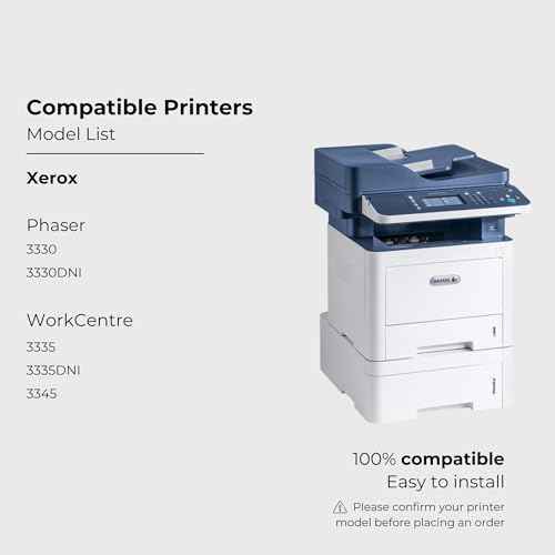 Do it Wiser Compatible Xerox WorkCentre 3335 3345 Phaser 3330 106R03622 Toner Cartridge use for Xerox 3335 3335/DNI 3345 3345/DNI 3330 3330/DNI Printer,Extra High Capacity 15,000 Pages.