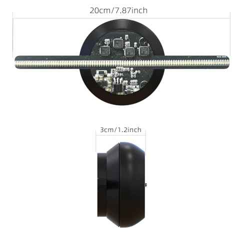 3DHologram Fan,Picture Fan Spinner with Bluetooth +Remote ,HologramProjector HD LED with 700 Video Library ,Holographic Fan for Halloween,Home Decorations,Anime character projection