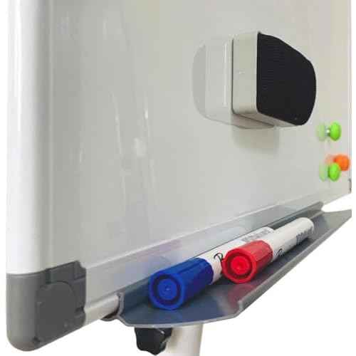 Mobile Easel Whiteboard 40x28 Inches ? Adjustable Height Rolling Whiteboard on Wheels, Magnetic Portable Dry Erase Board Stand Easel White Board Flipchart Easel Board with Paper Pad