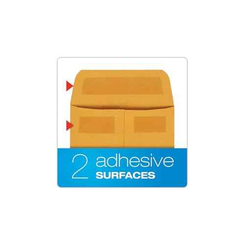 Quality Park #7 Coin and Small Parts Envelopes, Self Seal, for Home, Office, Garden, 24 lb Brown Kraft, 3-1/2 x 6-1/2 Inches, 500/Box (QUA50765)