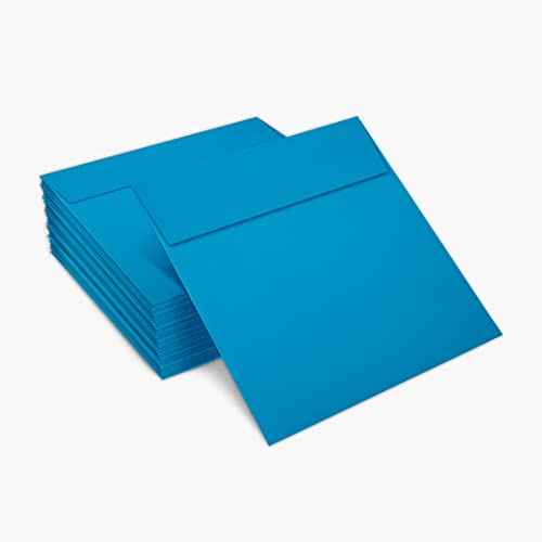 LUXPaper Square Invitation Envelopes | Peel & Press | 6" x 6" | Pool Blue | 80lb. Text | 250 Qty