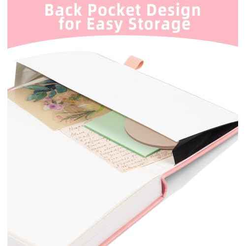 Lined Journal Notebook 365 Pages, A5 Leather Journals for Writing Women & Men, Hardcover Notebook with 100GSM Thick Paper, Daily Journal Notebook for Travel, Work, School, Note Taking, College Ruled
