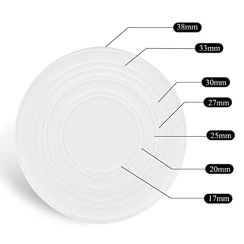 Utron 60P Coin Holder 40mm Clear Plastic Silver Dollar Coin Storage with Adjustable Gaskets