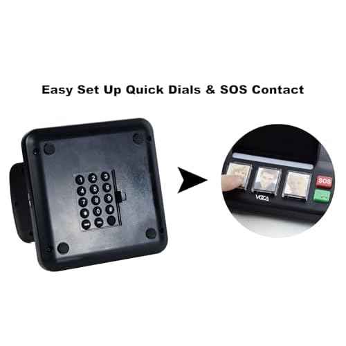 VOCA Cell Phone Station Pro with 3 Photo Speed?Dial Buttons | Emergency Calling, Hands?Free Speaker, Simple Setup & Easy to Use
