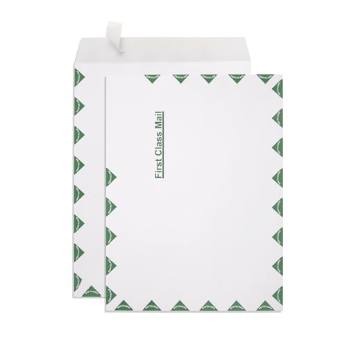 Blue Summit Supplies 100 9x12 Inch Self Seal First Class Envelopes, White