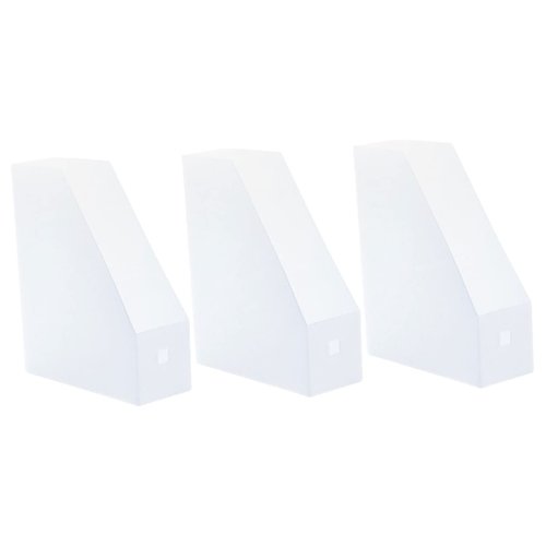 DIYEAH 3pcs Desktop File Organizer Rack Frosted Storage for Documents Books Tidy Office Study Stylish Holder for Students Professionals