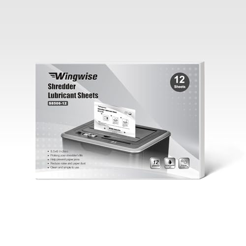 12-Pack Shredder Lubricant Sheets for All Shredders