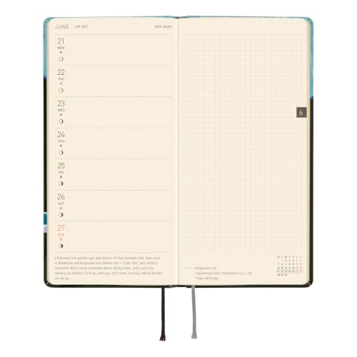 Hobonichi Techo 2027 Weeks Planner Hiroko Kubota Light Blue Forest Collab