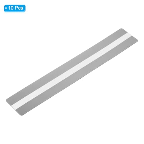 PATIKIL Gray Guided Reading Strips 19x3.2cm Set of 10 Highlight Overlay Bookmarks