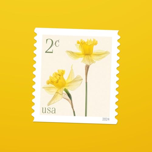 USPS Daffodils 2024 2-Cent Definitive Postage Stamps - 20 Sheet