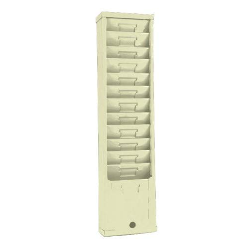 Time Card Rack, Metal, Anthem Model 158H. 12 Slots/Pockets-Black