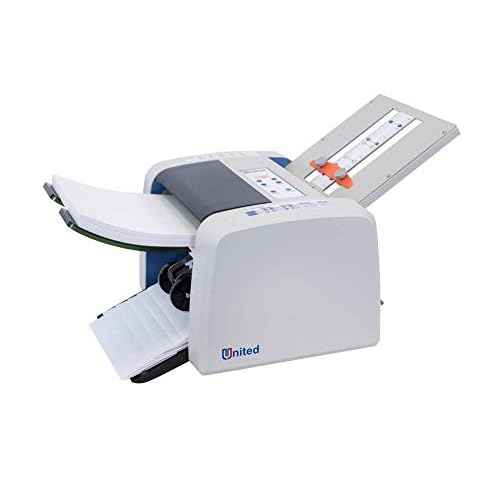 United Office Products F100 Automatic Paper Folding Machine, 200-Sheet Capacity, Folds Letter and Legal Size Paper, High-Speed Letter Folding Machine for Offices, Schools and Churches